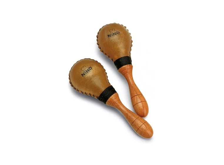 Nino Percussion 10 Maracas, skinn (M)